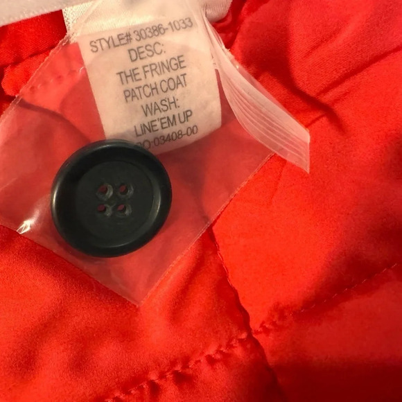 MOTHER Women’s The Fringe Patch Coat Size L - Picture 13 of 13